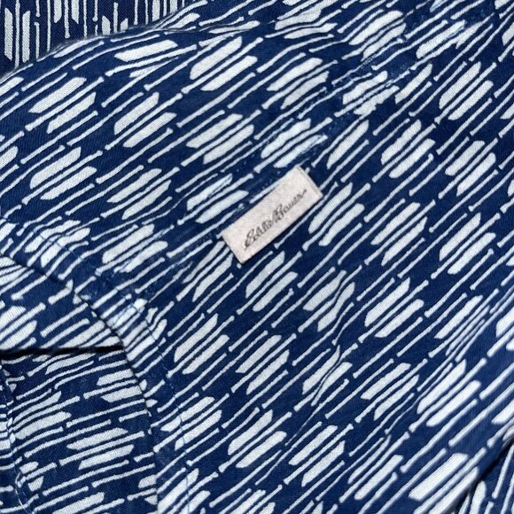 Eddie Bauer Button Up Shirt Womens Blue Long Sleeve Outdoor 100% Cotton Large - Picture 5 of 8